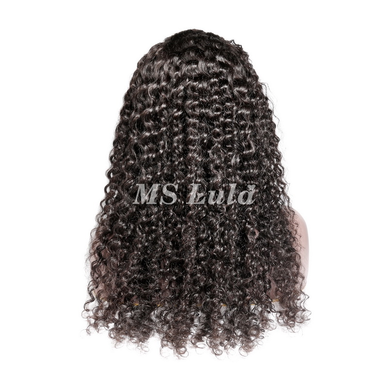 Deep Wave 4x4 5x5 6x6 7x7 Transparent Closure Wig - 图片 4